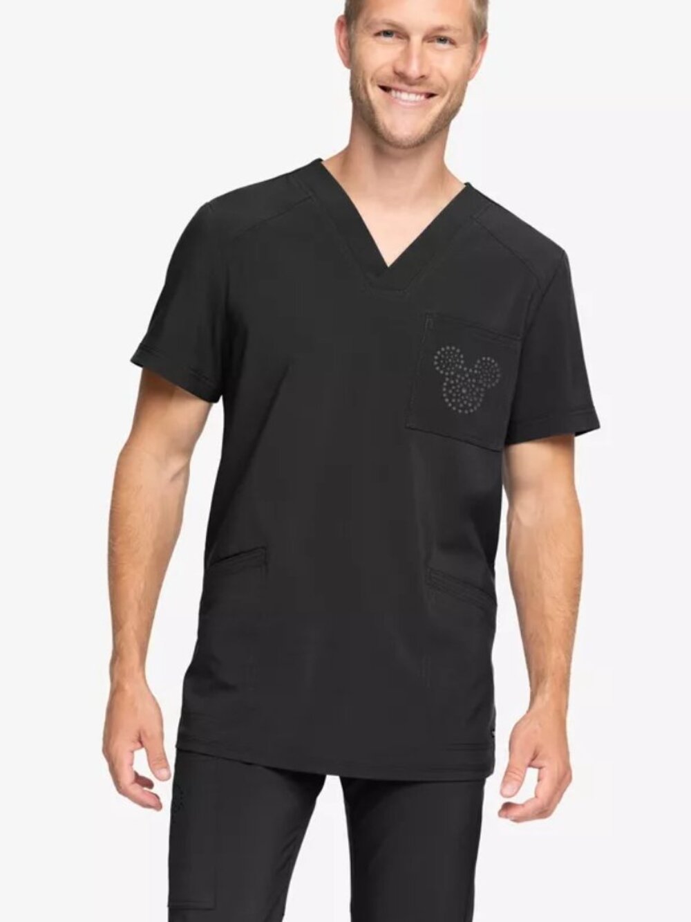 NWT: Cherokee Infinity Disney Mickey Laser Cut Scrub Top